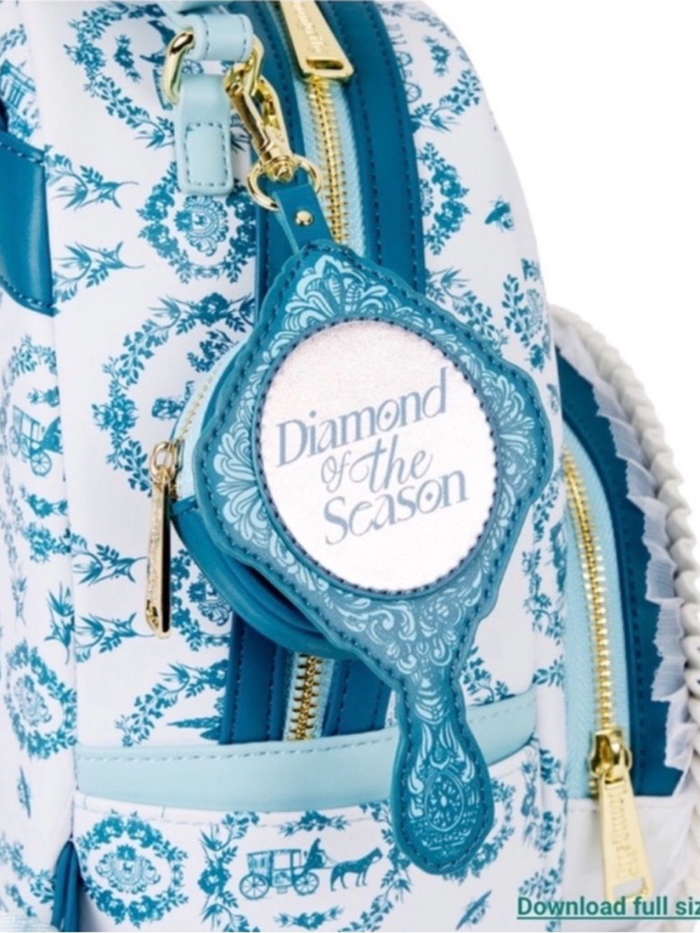 Loungefly Bridgerton Exclusive Diamond of the Season Mini Backpack - Picture 6 of 8